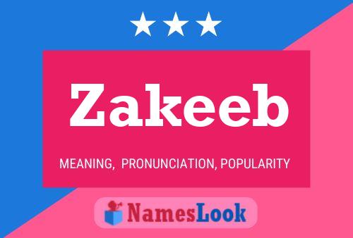 Zakeeb Name Poster