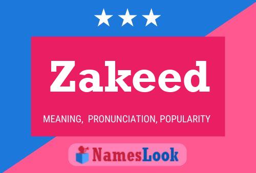 Zakeed Name Poster