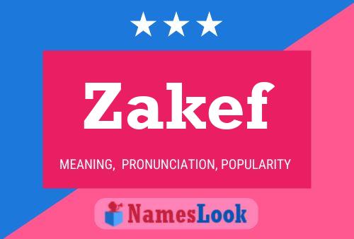 Zakef Name Poster