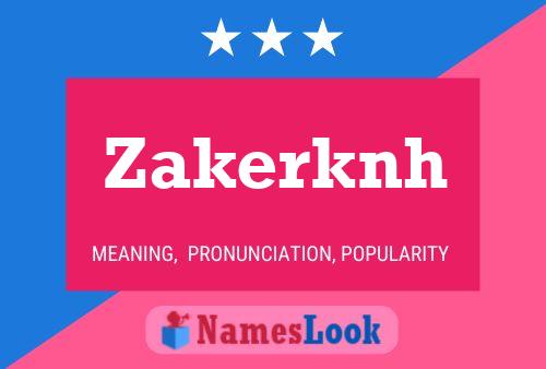 Zakerknh Name Poster