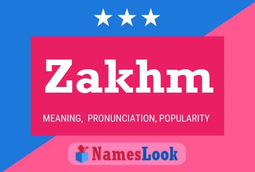 Zakhm Name Poster