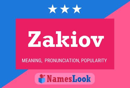 Zakiov Name Poster