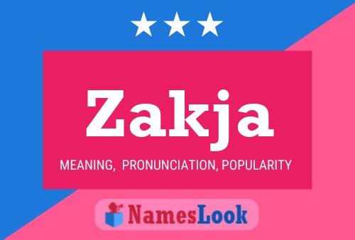 Zakja Name Poster