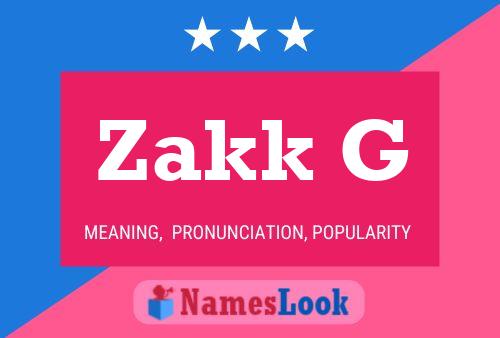 Zakk G Name Poster