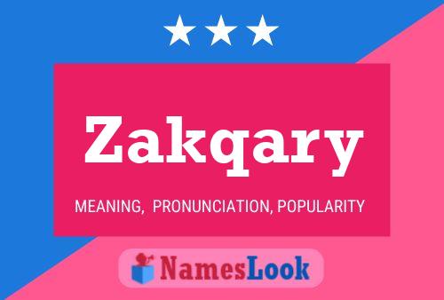 Zakqary Name Poster