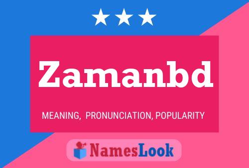 Zamanbd Name Poster