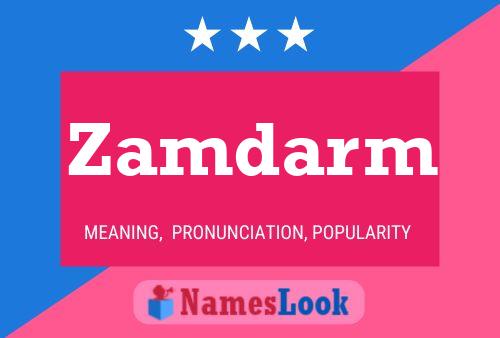 Zamdarm Name Poster