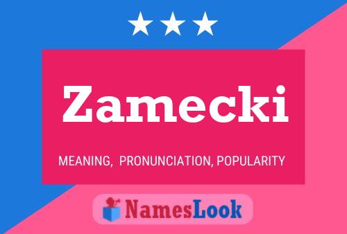 Zamecki Name Poster