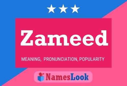 Zameed Name Poster