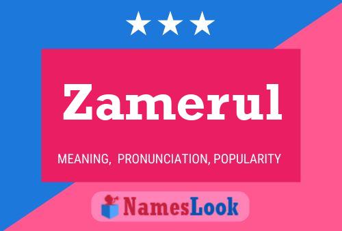 Zamerul Name Poster