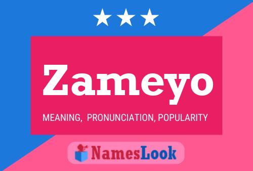 Zameyo Name Poster