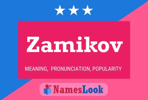 Zamikov Name Poster