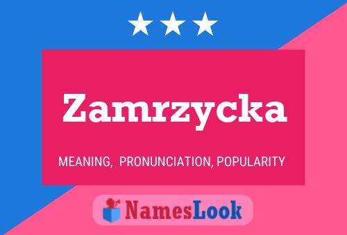 Zamrzycka Name Poster