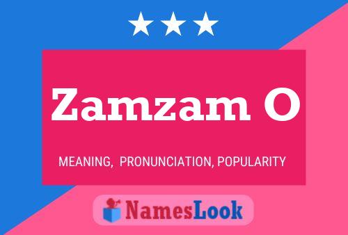 Zamzam O Name Poster