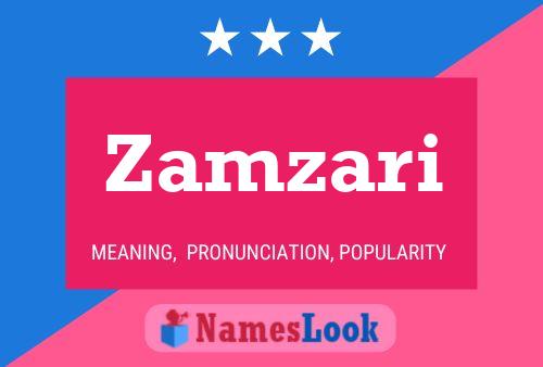 Zamzari Name Poster