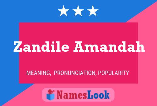 Zandile Amandah Name Poster