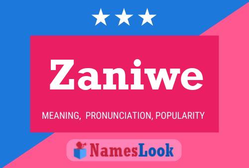 Zaniwe Name Poster