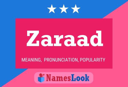 Zaraad Name Poster