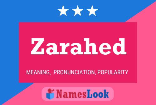 Zarahed Name Poster