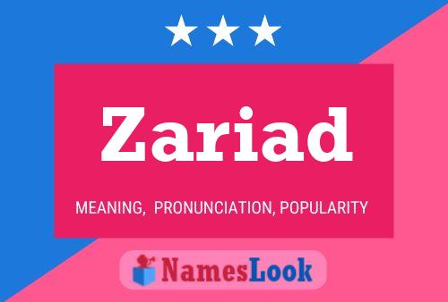 Zariad Name Poster