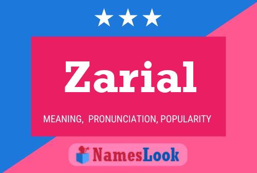 Zarial Name Poster