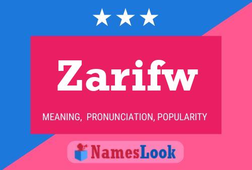 Zarifw Name Poster