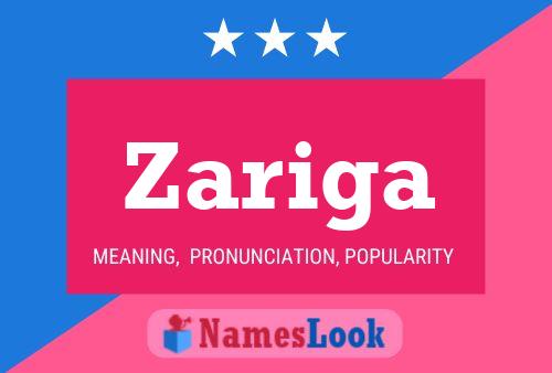 Zariga Name Poster