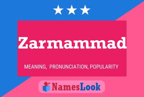 Zarmammad Name Poster