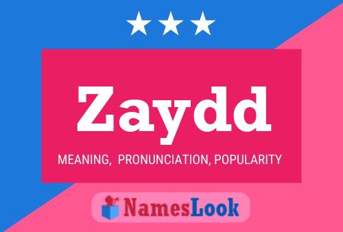 Zaydd Name Poster