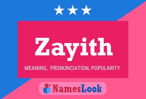 Zayith Name Poster