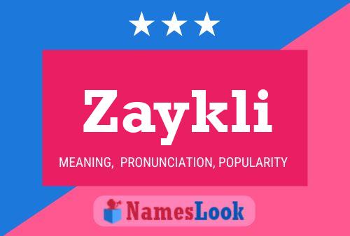 Zaykli Name Poster