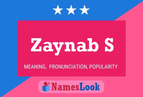 Zaynab S Name Poster