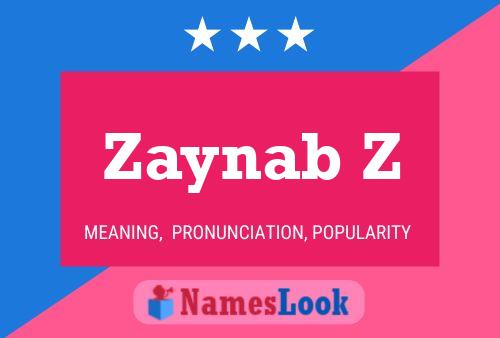 Zaynab Z Name Poster