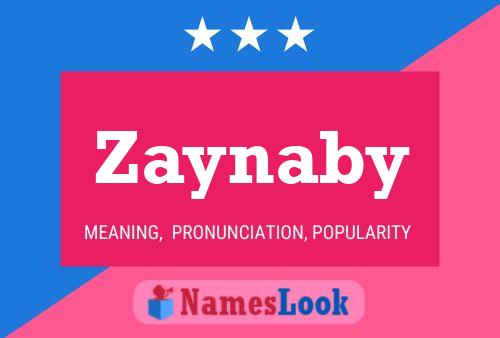 Zaynaby Name Poster