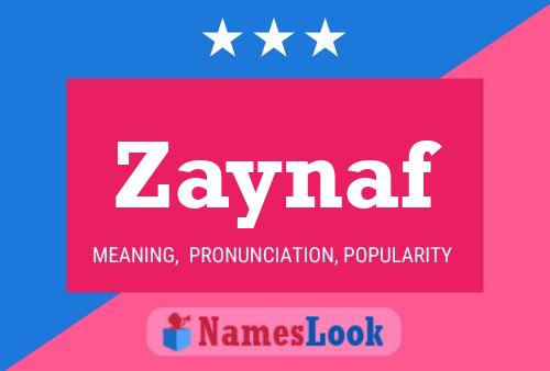 Zaynaf Name Poster