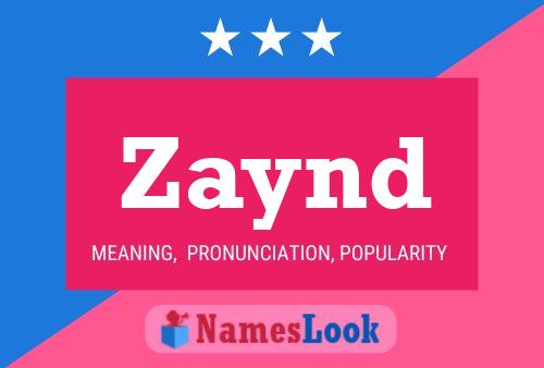 Zaynd Name Poster