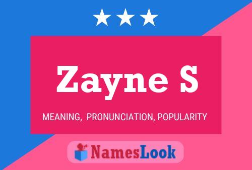 Zayne S Name Poster