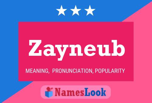 Zayneub Name Poster