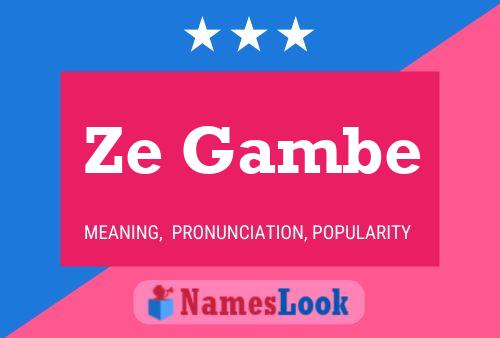 Ze Gambe Name Poster