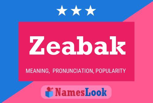 Zeabak Name Poster