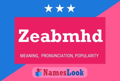 Zeabmhd Name Poster