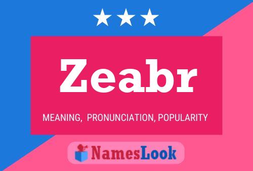 Zeabr Name Poster