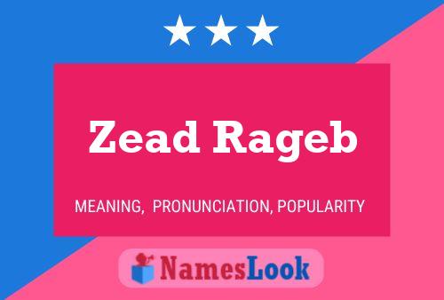 Zead Rageb Name Poster