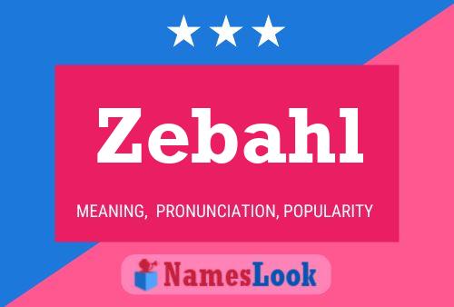 Zebahl Name Poster