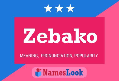 Zebako Name Poster