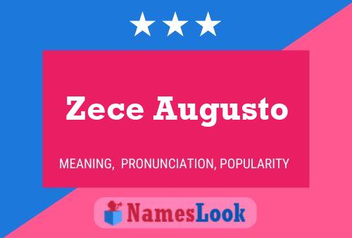 Zece Augusto Name Poster