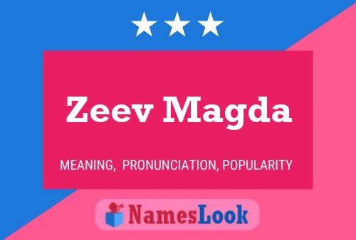 Zeev Magda Name Poster