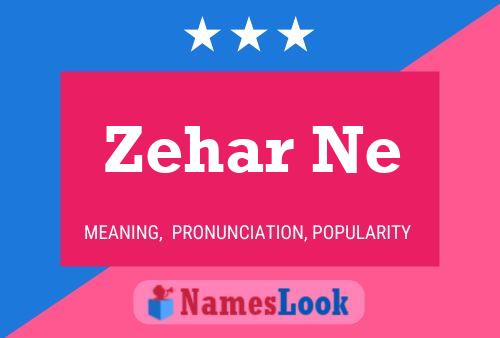 Zehar Ne Name Poster