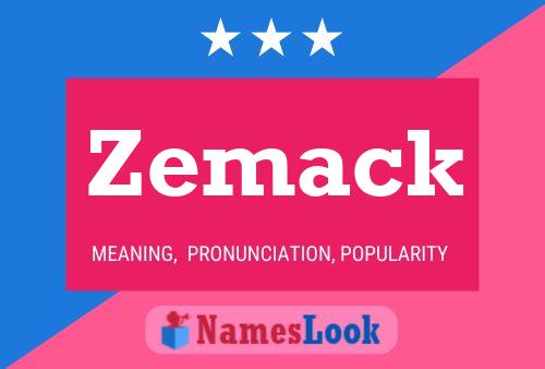 Zemack Name Poster