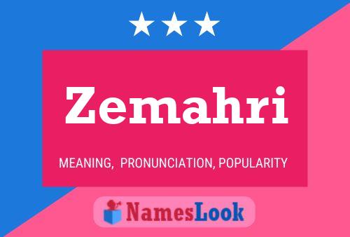 Zemahri Name Poster